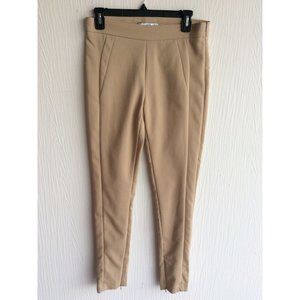 NWOT MNG Suit, Beige Womens Slacks, Size 6, Beautiful Fitted Trousers